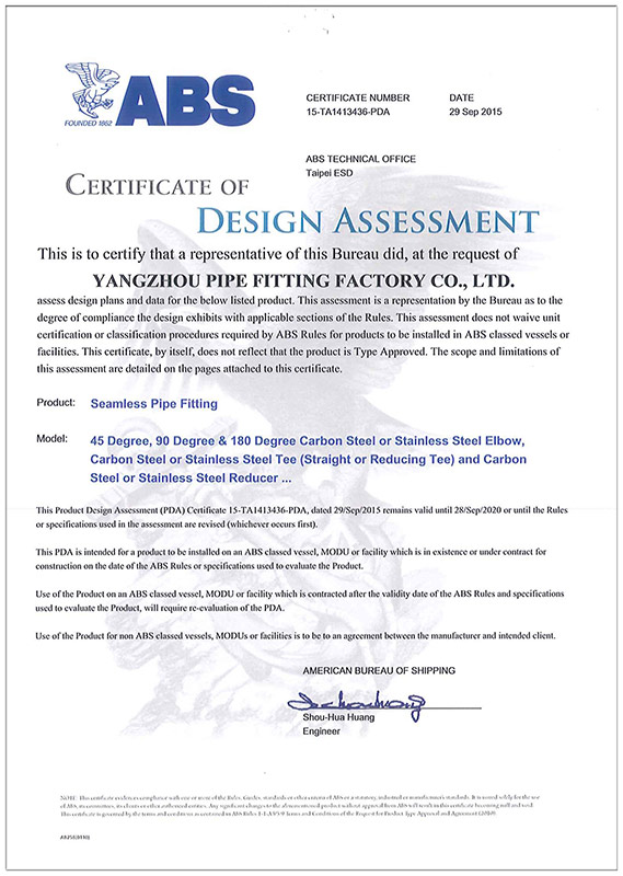 ABS designing certificate