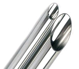 Polished steel pipe